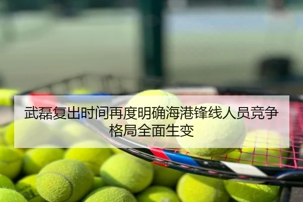 武磊复出时间再度明确海港锋线人员竞争格局全面生变